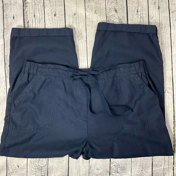KIM RODGERS Cotton Lyocell Crop Pants - Picture 1 of 4